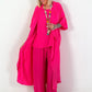 Leichter Long Mantel - pink