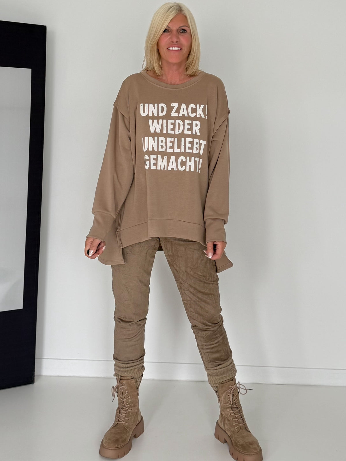 Sweater Und Zack! - taupe