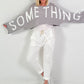 Cropped Pulli Something - grau