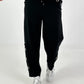 Sweatpants with Eyelets - Black