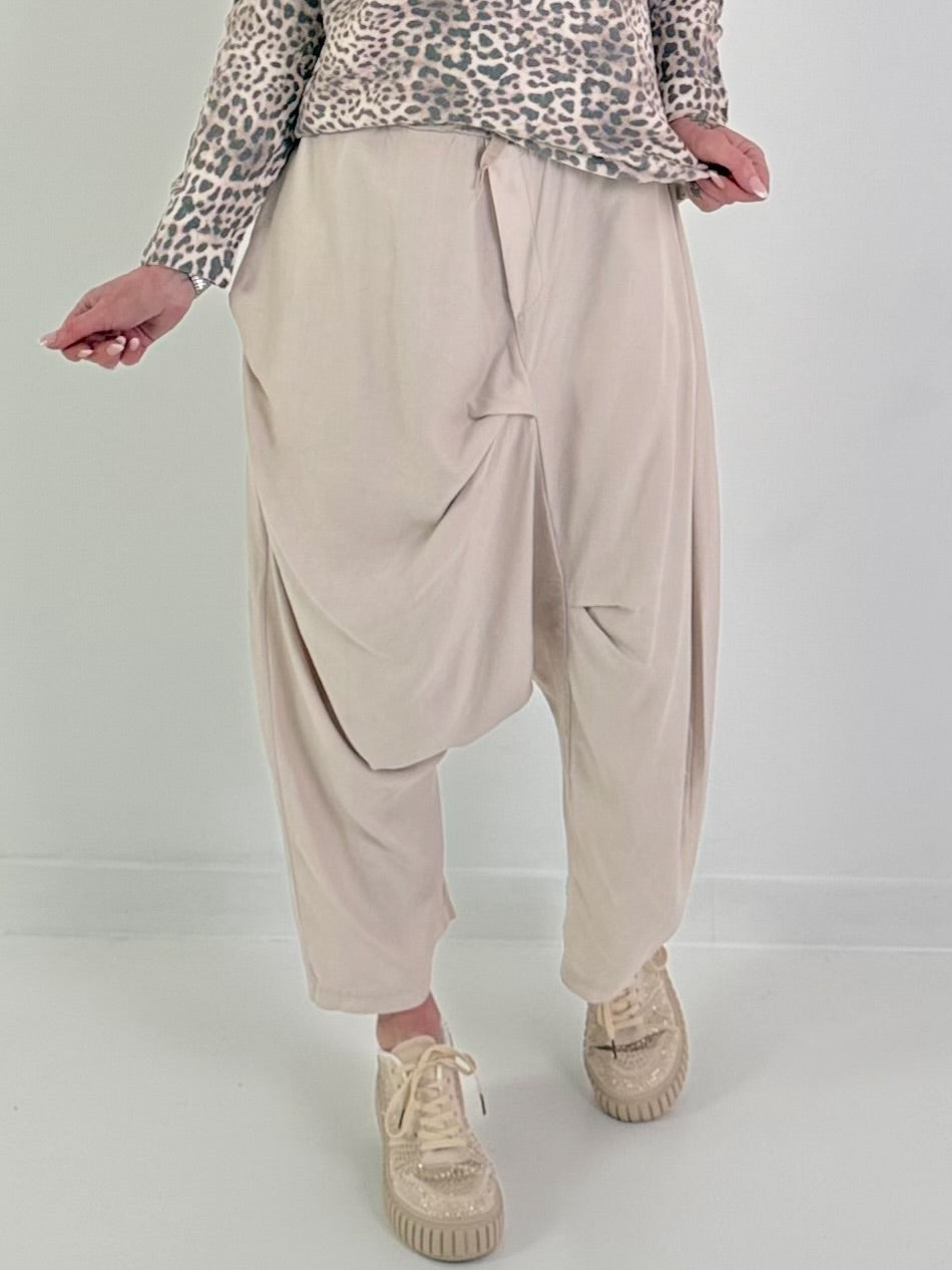 Leichte Haremhose - beige
