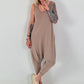 Jumpsuit mit Nieten - taupe