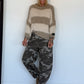 Sweatpants with camouflage print - taupe-multicoloured
