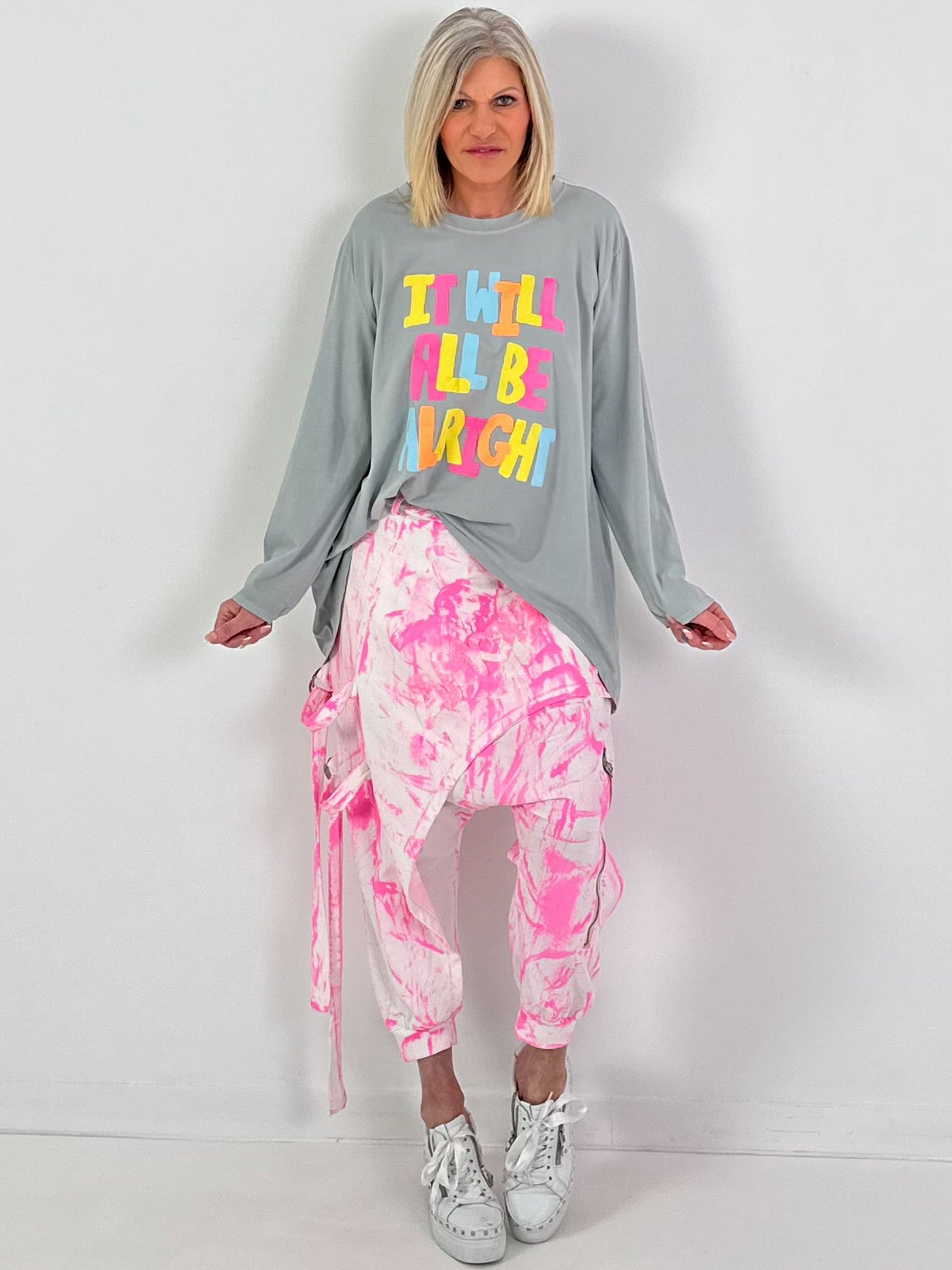 Shirt ALRIGHT - hellgrau