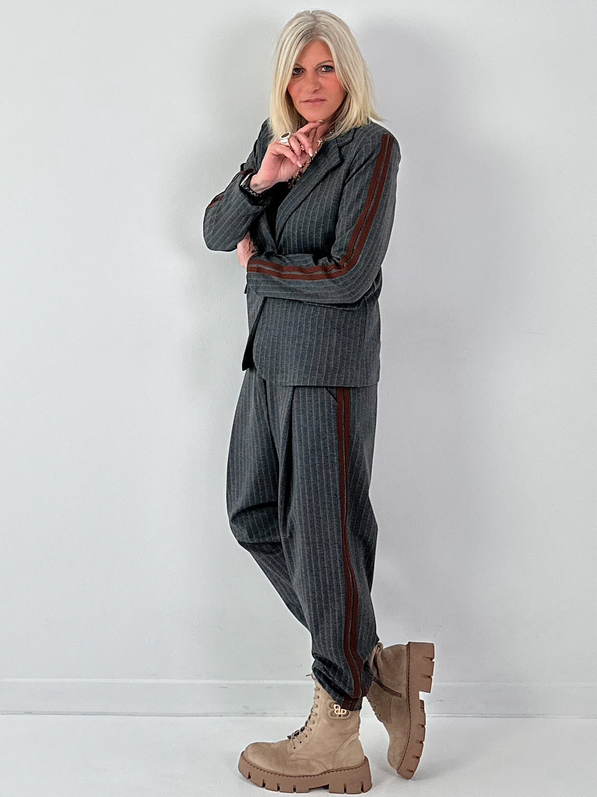 Blazer model "Office Out" - antraciet