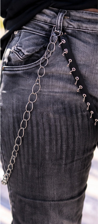 Jeans Rebel- used-black