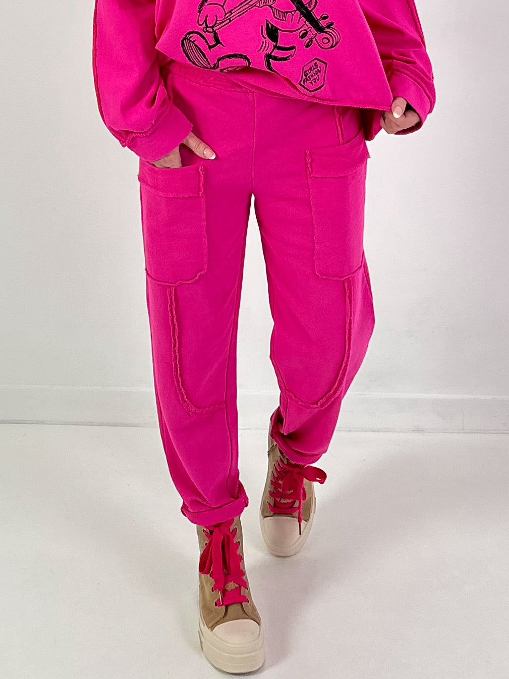 Hose Modell "Urban Pocket Flair" - pink