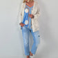 Leichte Strickjacke - beige