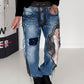 Jogg-Jeans im Used Look Woman & Pearl - denim-Schwarz