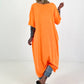 Oversized Long Shirt Sunset - neon orange