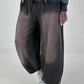 Lässige Sweat Ballonhose im Used-Look - anthrazit