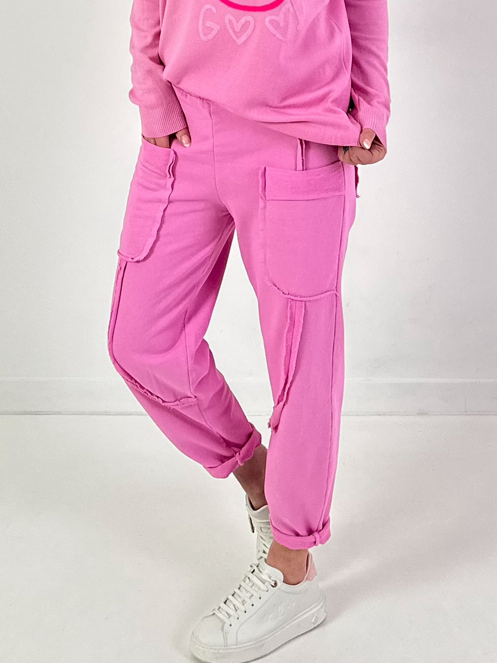 Hose Modell "Urban Pocket Flair" - rosa