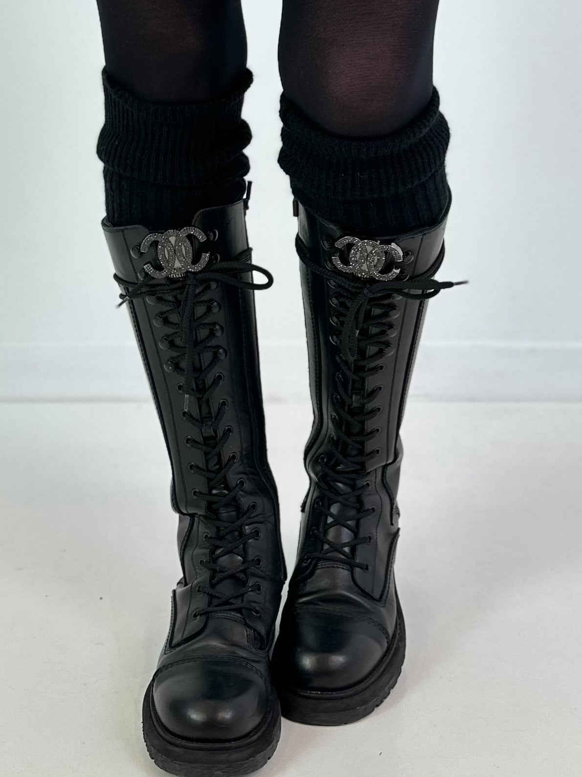 Magnetbrosche Modell "Double Elegance" - schwarz