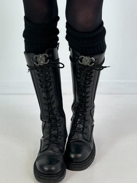 Magnetbrosche Modell "Double Elegance" - schwarz