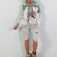 Boho Jeansjacke mit besonderen Details - denim-weiss