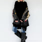 Oversized Jeansjacke mit Pailletten - used-black ( lieferbar ab ca. 01.09.26)