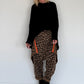 Pullover mit Stulpenärmeln und Zopfmuster - schwarz