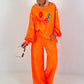 Sweater Love Yourself - neon orange