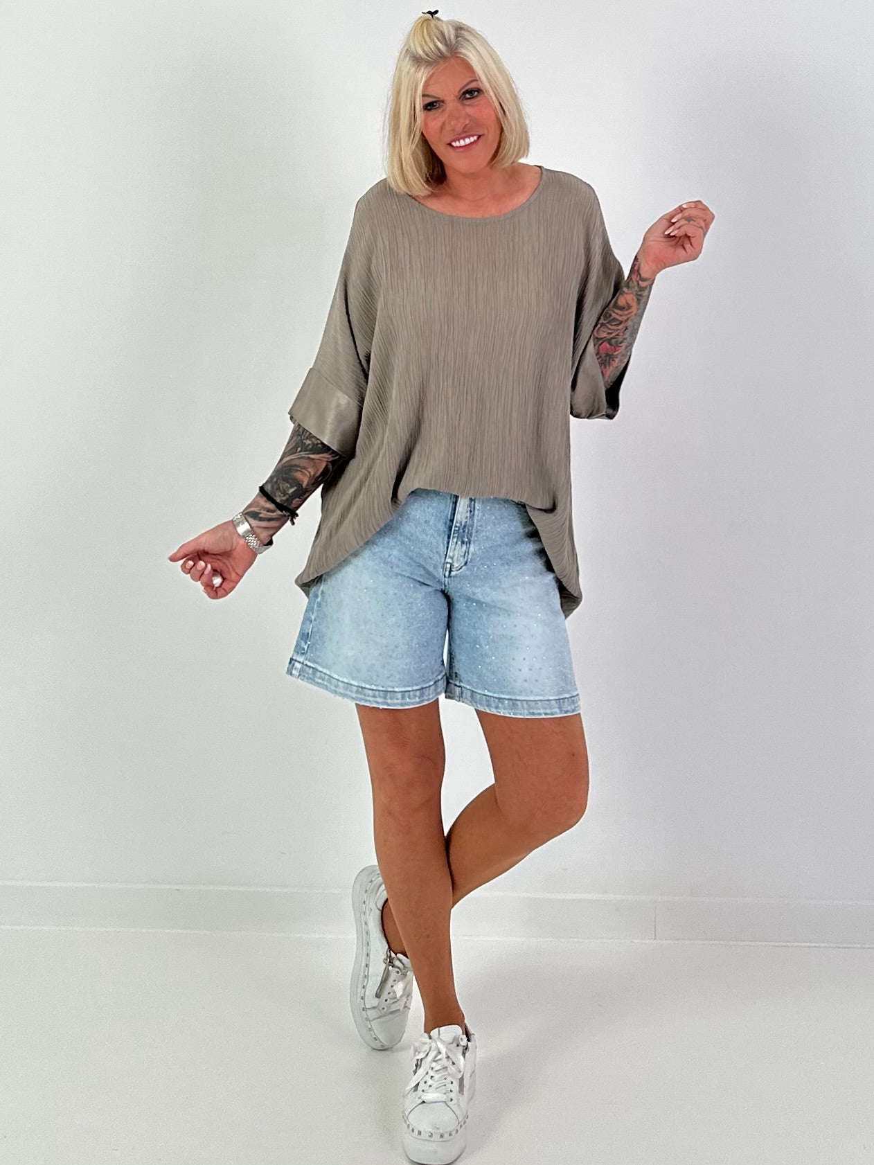 Structured shirt - taupe