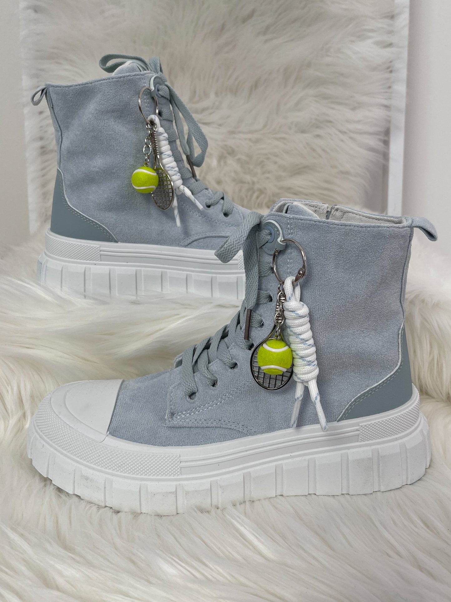 Hoge sneakers - lichtblauw