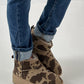 Cosy Low Boot model "Cloudie" - beige-chocolate