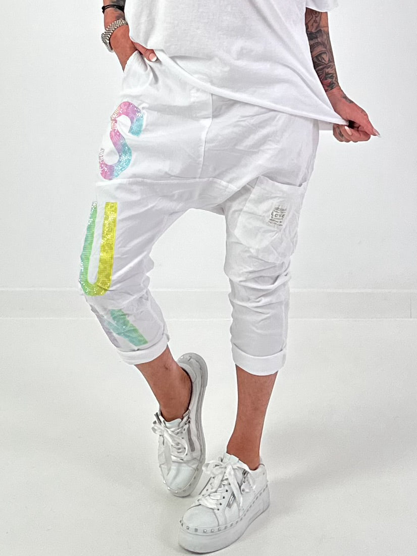 Baggy Hose Sun - weiss