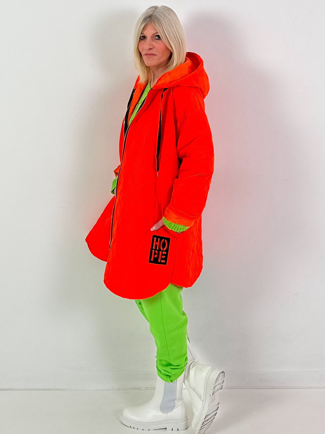 Mantel Modell "Flower Hope" - orange