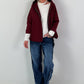 Light jacket with hood - bordeaux
