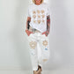 T-shirt with shell print - white