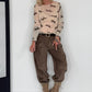 Cashmere Shirt mit Tierprint - Leopard/Tiger