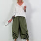 Fine knit short-sleeve sweater - white