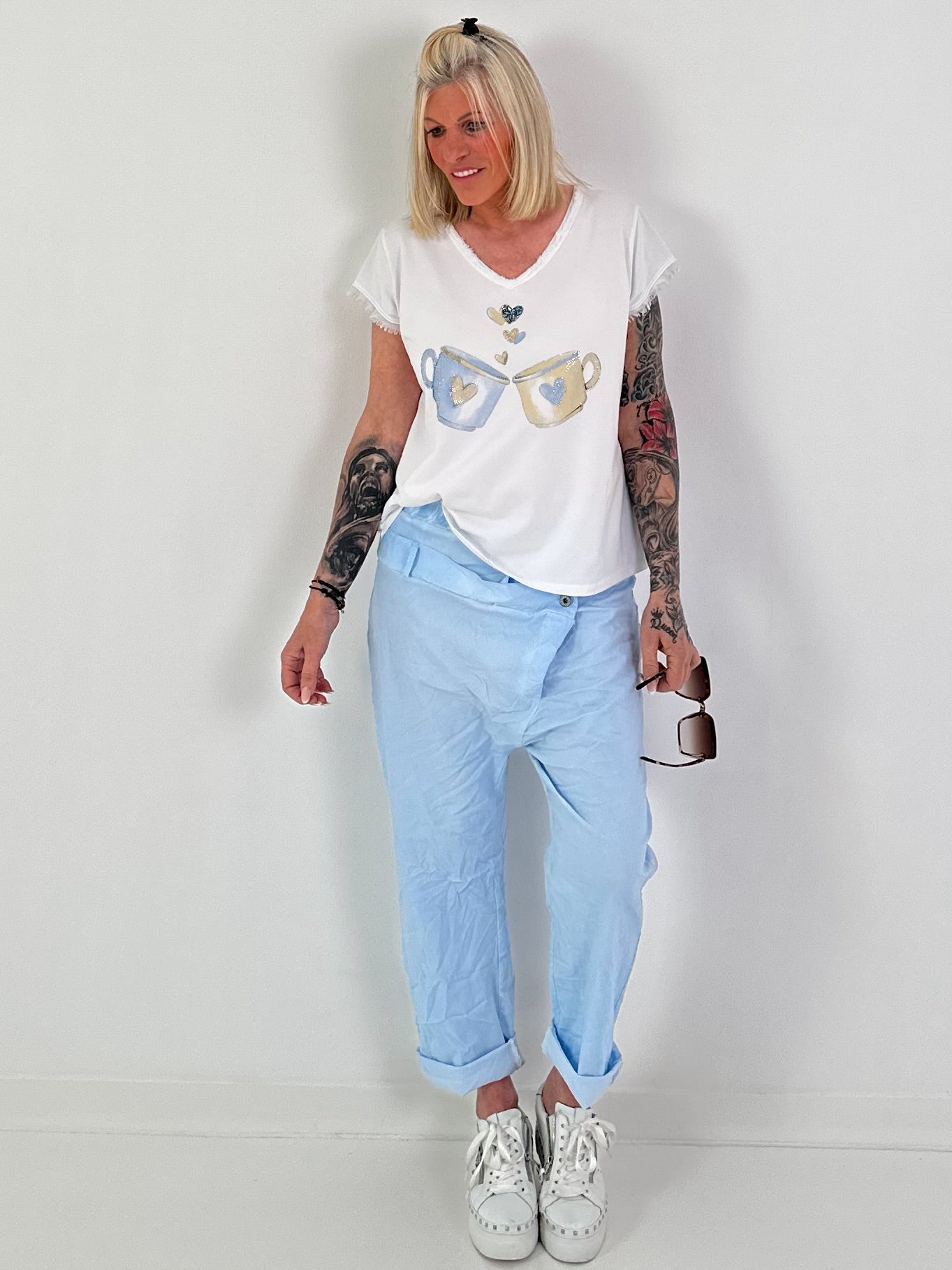 T-shirt cups - white