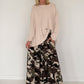 Palazzo-Sweathose in Camouflage-Look - beige-mehrfarbig