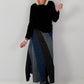 Jeansrock in verschiedenen Denim-Optiken- denim