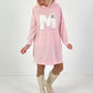 Long Hoodie/Kleid Modell "Edition M" - rosa