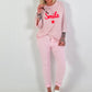Shirt mit Streifen Smile - rosa-weiss
