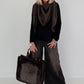Weicher Basic Pullover - schwarz