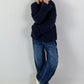 Chunky knit sweater - midnight blue