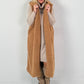 Long vest model "Leo Layers" - camel