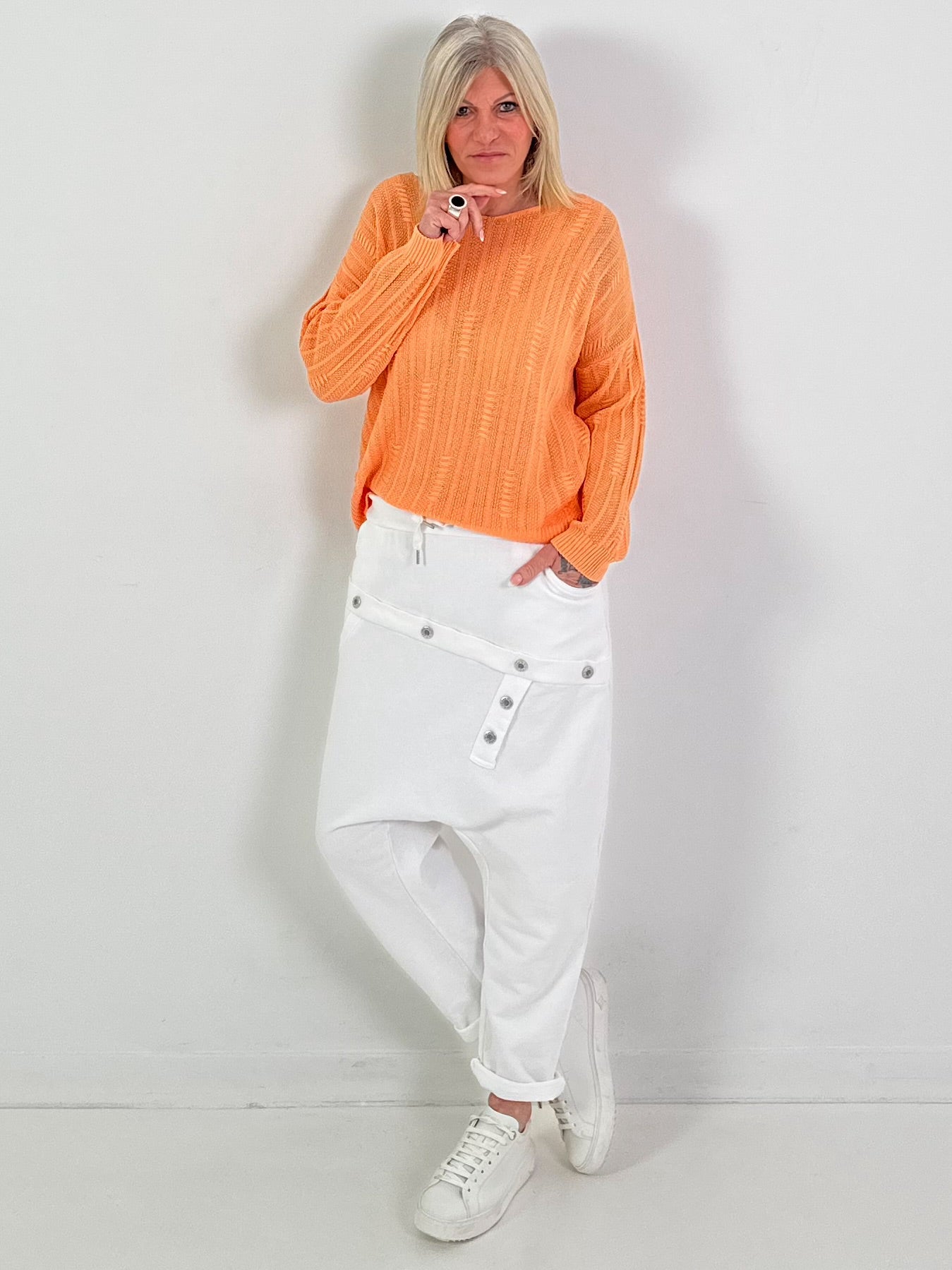 Strickpullover Modell "Soft Breeze" - apricot