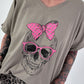 Oversized Shirt Skull - taupe