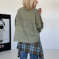 Boxy sweater Smile - olive