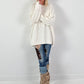 Oversized sweater model "Daily Soft" - ecru
