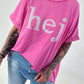 T-shirt Hey - pink