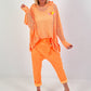 Oversized Netz Hoodie Soho - neonorange