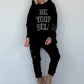 Oversized Hoodie Be Yourself - schwarz