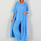 Lightweight Long Coat - light blue