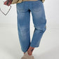 Jeans with sun motif - denim