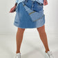 2-in-1 denim shorts