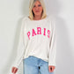 Pullover Modell "Fleur de Paris" - weiss